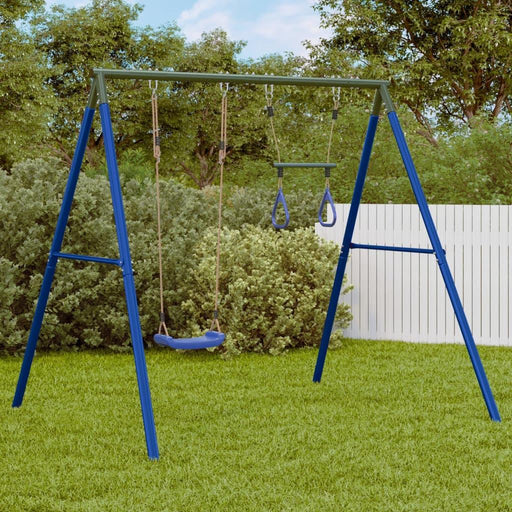 Outdoor Swing Set with Swing and Trapeze - Little and Giant Explorers vidaXL