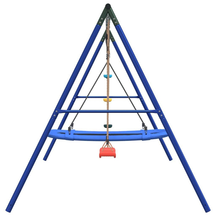 Outdoor Swing Set with Swing, Disc Swing and Nest Swing - Little and Giant Explorers vidaXL