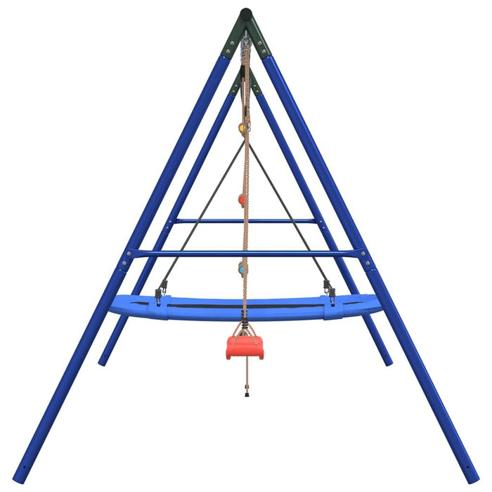 Outdoor Swing Set with Swing, Ladder and Nest Swing - Little and Giant Explorers vidaXL