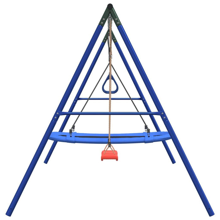 Outdoor Swing Set with Swing, Trapeze and Nest Swing - Little and Giant Explorers vidaXL