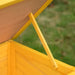 Outdoor Wooden Cat House – Yellow | Weatherproof Shelter with Asphalt Roof PAWHUT - Little and Giant Explorers PawHut