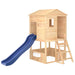 Outdoor Wooden Playhouse with Slide in Solid Wood Fir - Little and Giant Explorers vidaXL