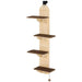 Over-the-Door Cat Shelf – Four-Tier Hanging Cat Tree | Space-Saving Design PAWHUT - Little and Giant Explorers PawHut