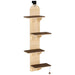 Over-the-Door Cat Shelf – Four-Tier Hanging Cat Tree | Space-Saving Design PAWHUT - Little and Giant Explorers PawHut