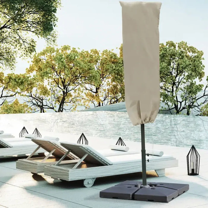 Parasol Cover 160cm – Oxford Cloth | Zip and Drawstring Secure Fit OUTSUNNY - Little and Giant Explorers Outsunny