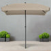 Parasol 'Patmos Luxe' Rectangle in Ecru (210 x 140cm) - Little and Giant Explorers Madison