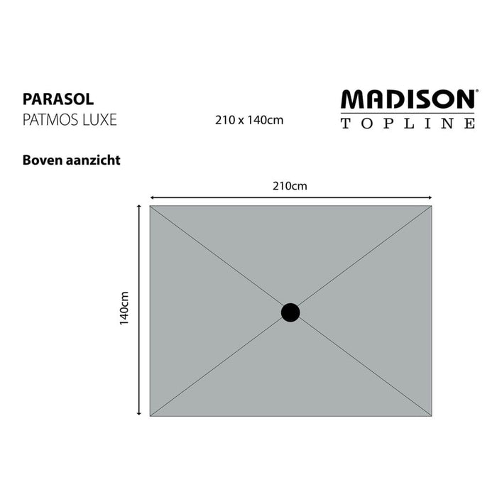 Parasol 'Patmos Luxe' Rectangle in Ecru (210 x 140cm) - Little and Giant Explorers Madison