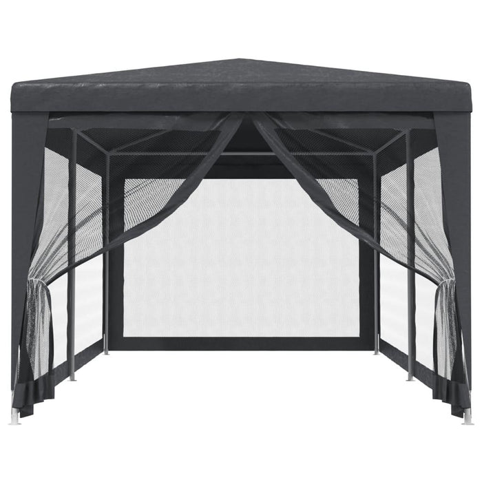 Party Tent with 6 Mesh Sidewalls in Anthracite (3 x 6m) - Little and Giant Explorers vidaXL