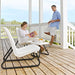 Patio Furniture Set 3 Pieces 'Rio' in White - Little and Giant Explorers Keter