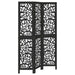 Black and white decorative screen with elephant pattern on a white background