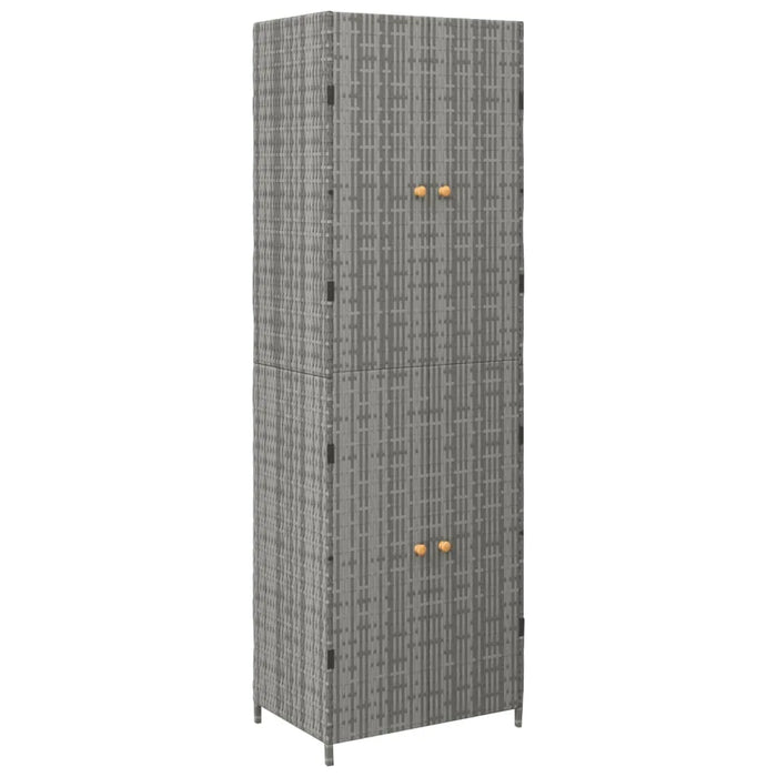 Garden Storage Cabinet in Grey (59 x 40 x 180cm) - Little and Giant Explorers vidaXL