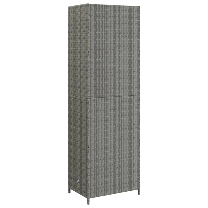 Garden Storage Cabinet in Grey (59 x 40 x 180cm) - Little and Giant Explorers vidaXL