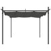 Pergola with Retractable Roof in Anthracite (295 x 292 x 230cm) - Little and Giant Explorers vidaXL