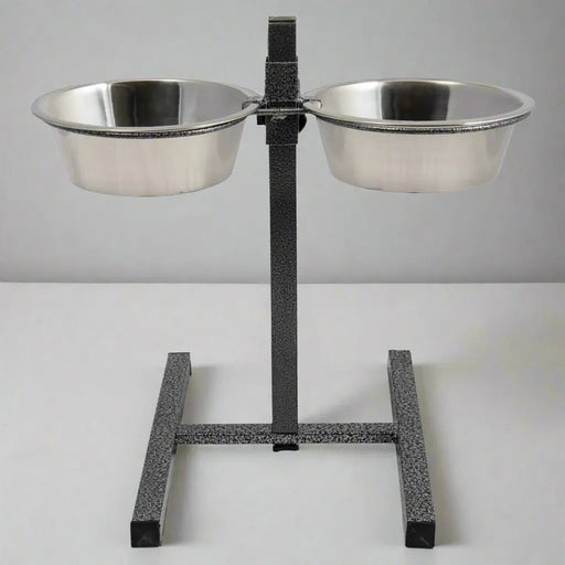 Pet Food Bowl Stand | Bon Appetit (2 x 3.9 L) - Little and Giant Explorers Jack and Vanilla