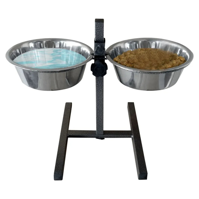 Pet Food Bowl Stand | Bon Appetit (2 x 3.9 L) - Little and Giant Explorers Jack and Vanilla