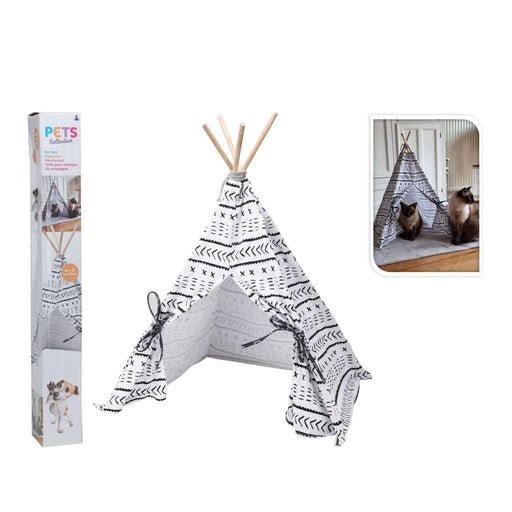 Pet Tent Tipi Canvas (56 x 56 x 74cm) - Little and Giant Explorers Pets Collection