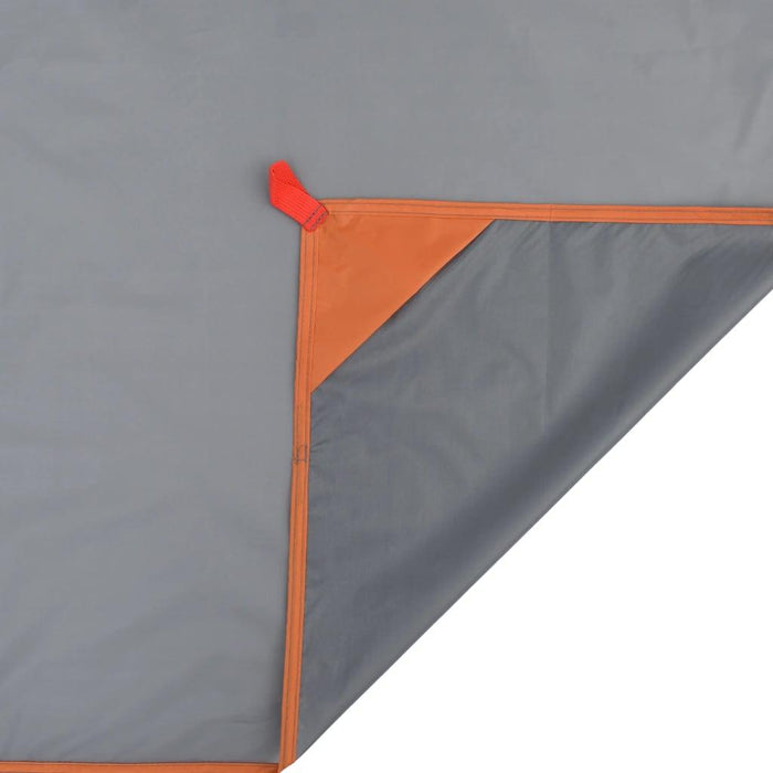 Picnic Blanket with Pegs in Grey and Orange (205 x 155cm) - Little and Giant Explorers vidaXL