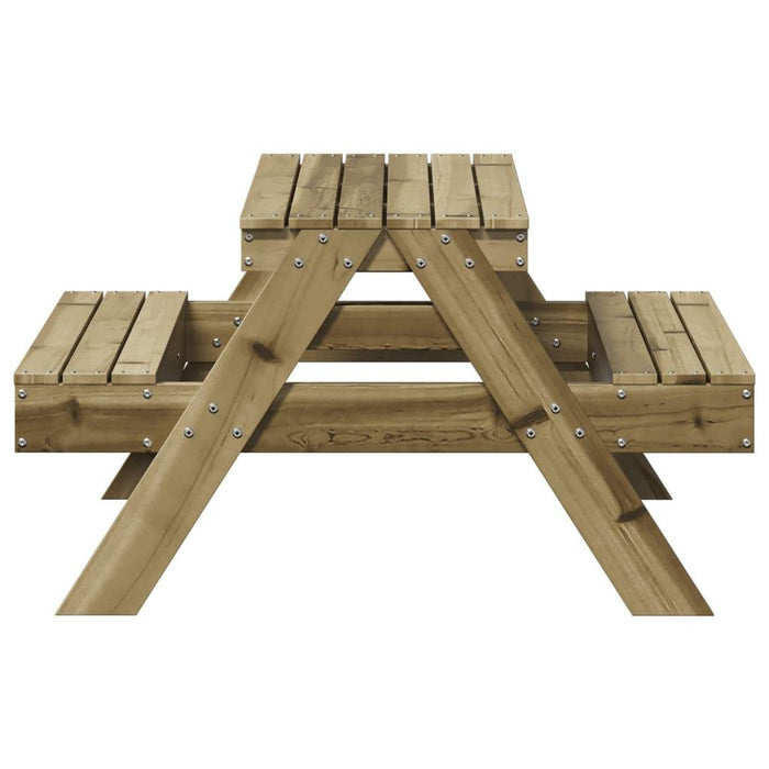 Picnic Table for Kids in Impregnated Wood Pine - Little and Giant Explorers vidaXL