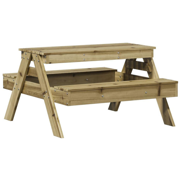 Picnic Table for Kids in Impregnated Wood Pine - Little and Giant Explorers vidaXL