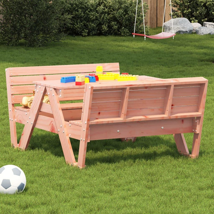 Picnic Table for Kids in Solid Wood Douglas - Little and Giant Explorers vidaXL