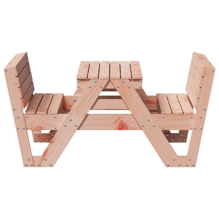 Picnic Table for Kids in Solid Wood Douglas - Little and Giant Explorers vidaXL