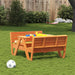 Picnic Table for Kids in Wax Brown and Solid Wood Pine - Little and Giant Explorers vidaXL