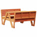 Picnic Table for Kids in Wax Brown and Solid Wood Pine - Little and Giant Explorers vidaXL