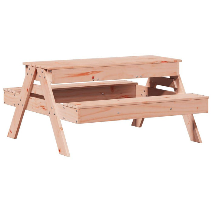 Picnic Table with Sandpit for Kids in Solid Wood Douglas - Little and Giant Explorers vidaXL