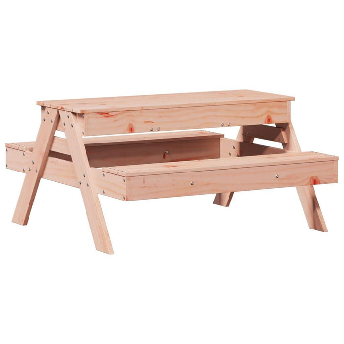 Picnic Table with Sandpit for Kids in Solid Wood Douglas - Little and Giant Explorers vidaXL