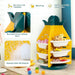 Pineapple Toy Storage Organiser | 360° Rotation with Wheels and Rail - Little and Giant Explorers Costway