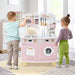 Wooden Kids Kitchen Playset | Coffee Arts and Complete Kitchen Experience - Little and Giant Explorers Costway