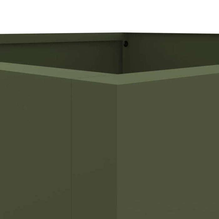 Planter in Olive Green (42 x 38 x 75cm) - Little and Giant Explorers vidaXL