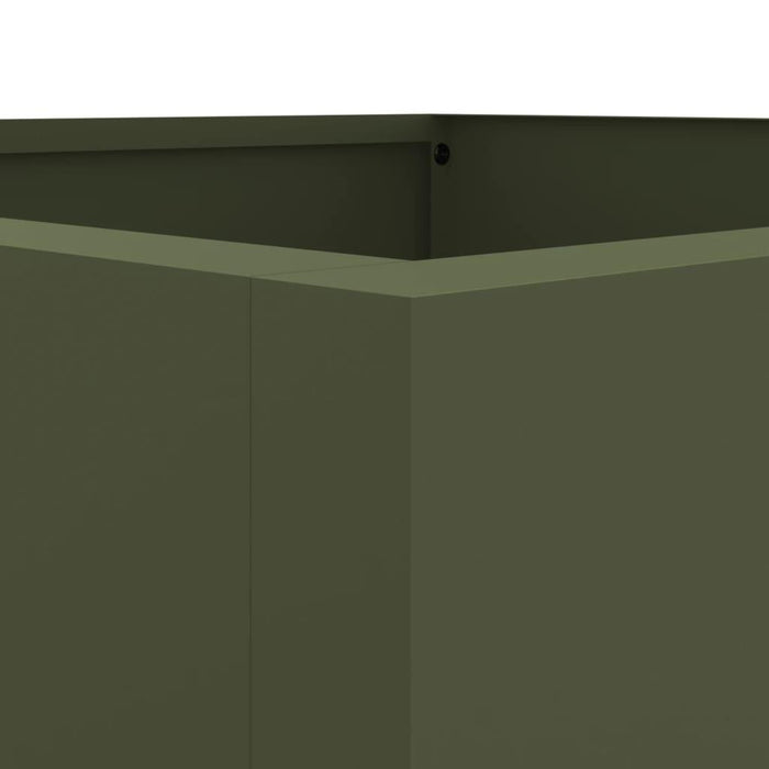 Planter in Olive Green (42 x 38 x 75cm) - Little and Giant Explorers vidaXL