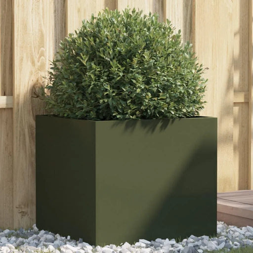 Planter in Olive Green (49 x 47 x 46cm) - Little and Giant Explorers vidaXL