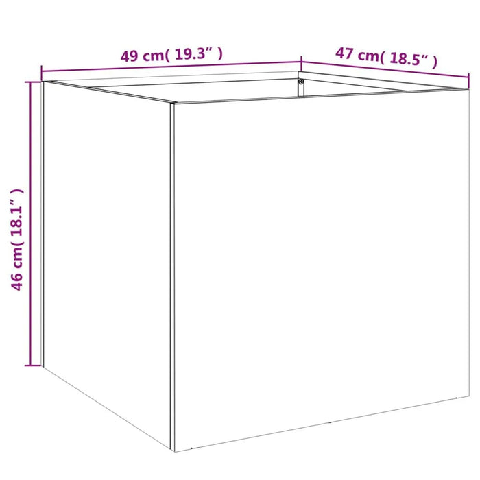 Planter in Olive Green (49 x 47 x 46cm) - Little and Giant Explorers vidaXL