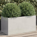 Planter in Silver (62 x 30 x 29cm) - Little and Giant Explorers vidaXL