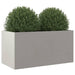 Planter in Silver (62 x 30 x 29cm) - Little and Giant Explorers vidaXL