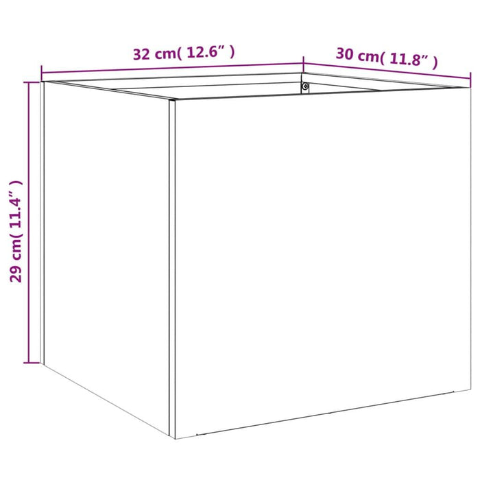 Planter in White (32 x 30 x 29cm) - Little and Giant Explorers vidaXL