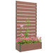 Planter with Trellis for Climbing Plants in Light Brown - Little and Giant Explorers Outsunny