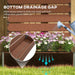 Planter with Trellis for Climbing Plants in Light Brown - Little and Giant Explorers Outsunny