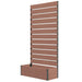 Planter with Trellis for Climbing Plants in Light Brown - Little and Giant Explorers Outsunny