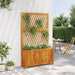 Planter with Trellis in Solid Wood Acacia (100 x 32 x 165cm) - Little and Giant Explorers vidaXL