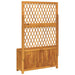 Planter with Trellis in Solid Wood Acacia (100 x 32 x 165cm) - Little and Giant Explorers vidaXL