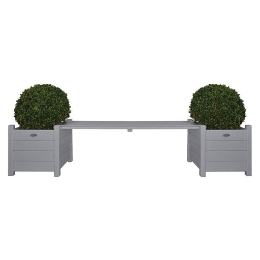 Planters with Bridge Bench in Grey - Little and Giant Explorers Esschert Design