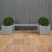 Planters with Bridge Bench in Grey - Little and Giant Explorers Esschert Design