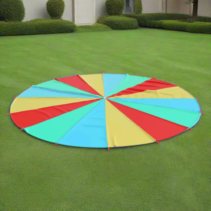 Play Parachute Ø6m | Large Group Entertainment with 16 Handles and Storage Bag - Little and Giant Explorers vidaXL