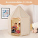 Play Tent with 2 Doors and Mat in Beige - Little and Giant Explorers Costway