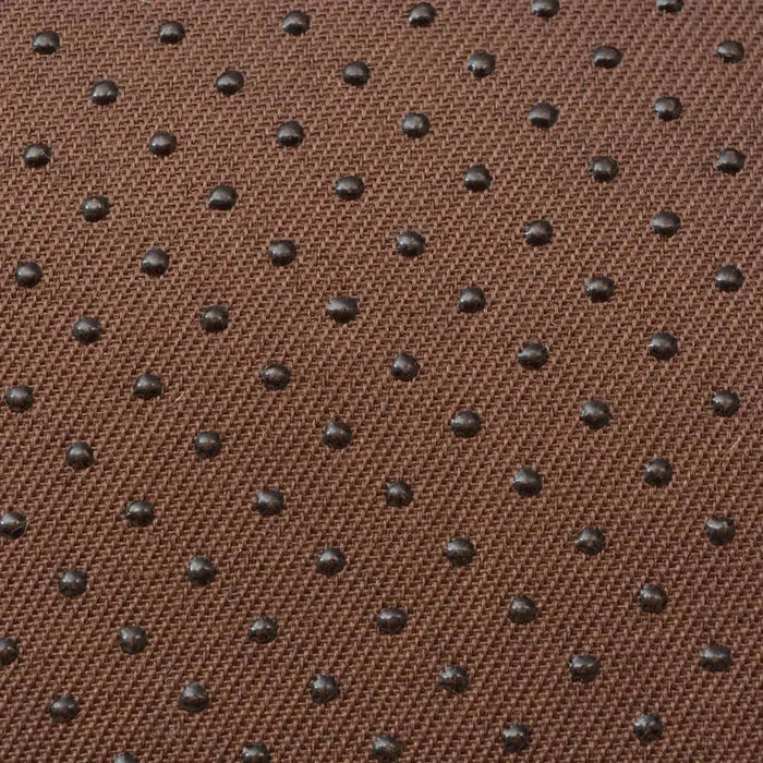 Brown textured fabric with small raised dots