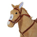 Plush Ride-On Standing Horse with Authentic Sounds - Little and Giant Explorers HOMCOM