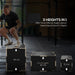 Plyometric Jump Box - Black | 3-in-1 Wooden Step Up Box - 51/61/76cm SPORTNOW - Little and Giant Explorers